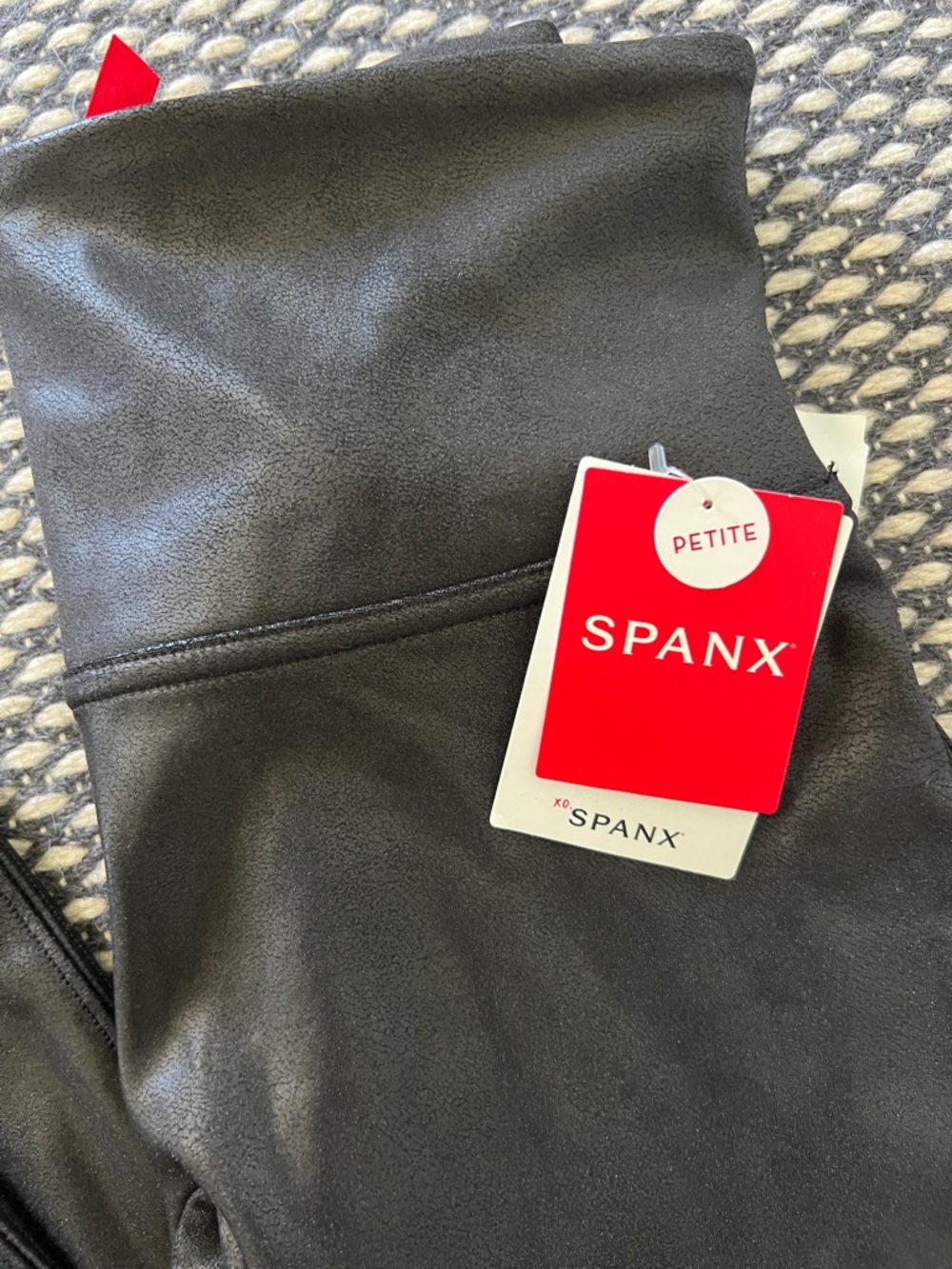 SPANX Faux Leather Leggings — petite small - Picture 3 of 4